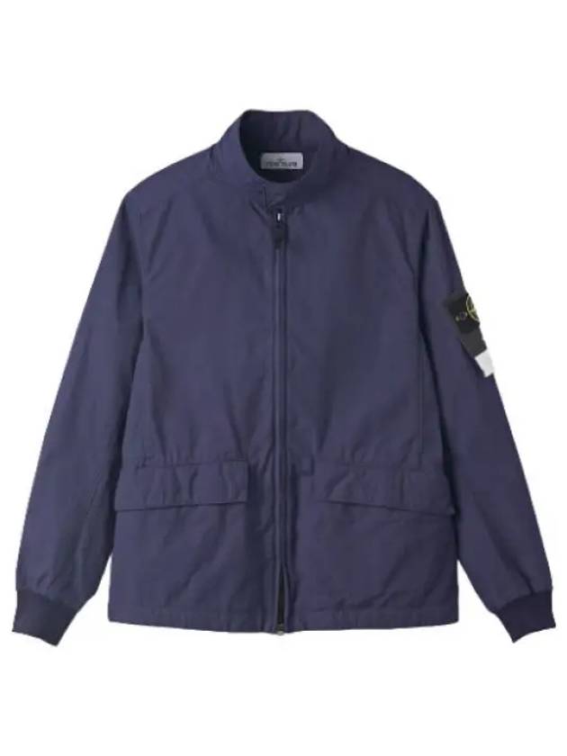 Nylon Cotton Jacket Royal Blue Jumper - STONE ISLAND - BALAAN 1