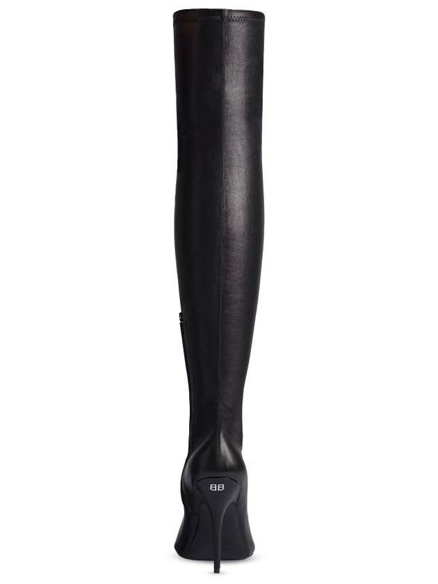 Avenue Nappa Leather Long Boots Black - BALENCIAGA - BALAAN 4