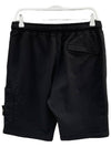 Wappen Patch Pocket Drawstring Shorts Black - STONE ISLAND - BALAAN 3