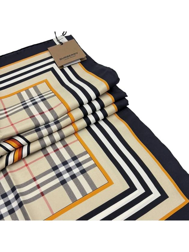 Montage Print Silk Square Scarf Archive Beige - BURBERRY - BALAAN 7