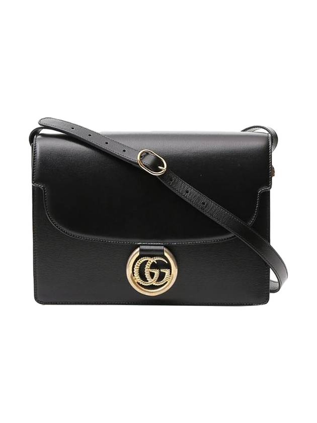 GG Ring Medium Shoulder Bag Black - GUCCI - BALAAN 1