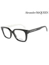 Glasses Frame AM0358O 003 Square Acetate Men Women Glasses - ALEXANDER MCQUEEN - BALAAN.