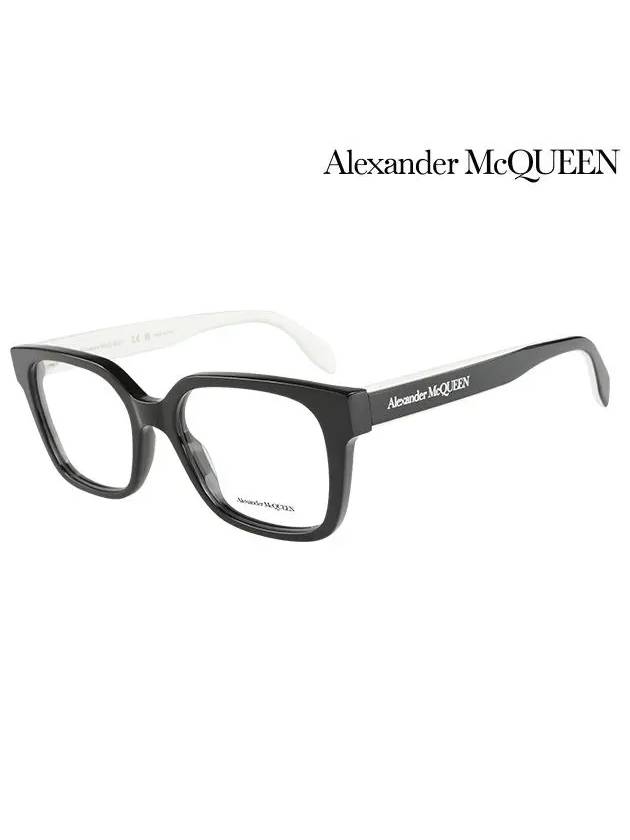 Eyewear Square Acetate Eyeglasses Black - ALEXANDER MCQUEEN - BALAAN 2