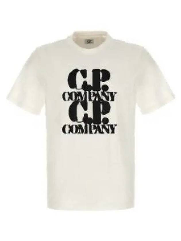 30/1 Jersey Graphic Short Sleeve T-Shirt White - CP COMPANY - BALAAN 2