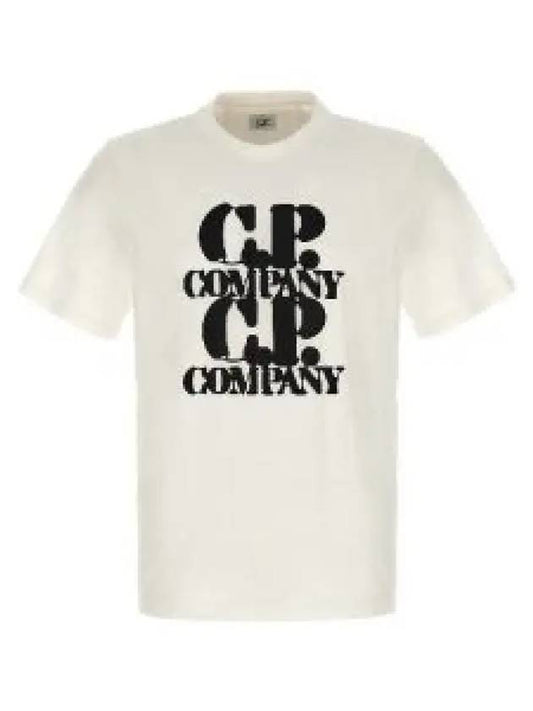 30/1 Jersey Graphic Short Sleeve T-Shirt White - CP COMPANY - BALAAN 2