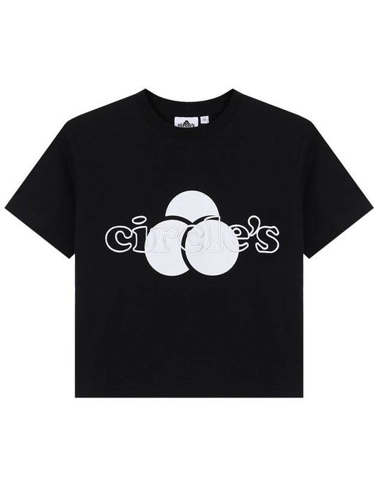 Circles Logo Crop Tee Black - BYL - BALAAN 1