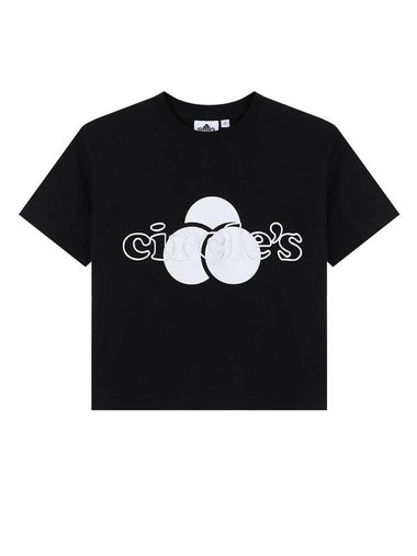 Circles Logo Crop Tee Black - BYL - BALAAN 1