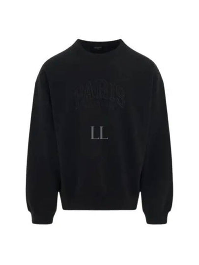 Cities Paris Regular Fit Sweatshirt Black - BALENCIAGA - BALAAN 2