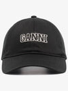 Logo Ball Cap Black - GANNI - BALAAN 2