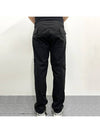 Logo Patch Cargo Cotton Straight Pants Black - STONE ISLAND - BALAAN 6