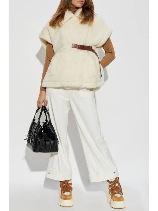 Teddy Belt Cape White - MAX MARA - BALAAN 3