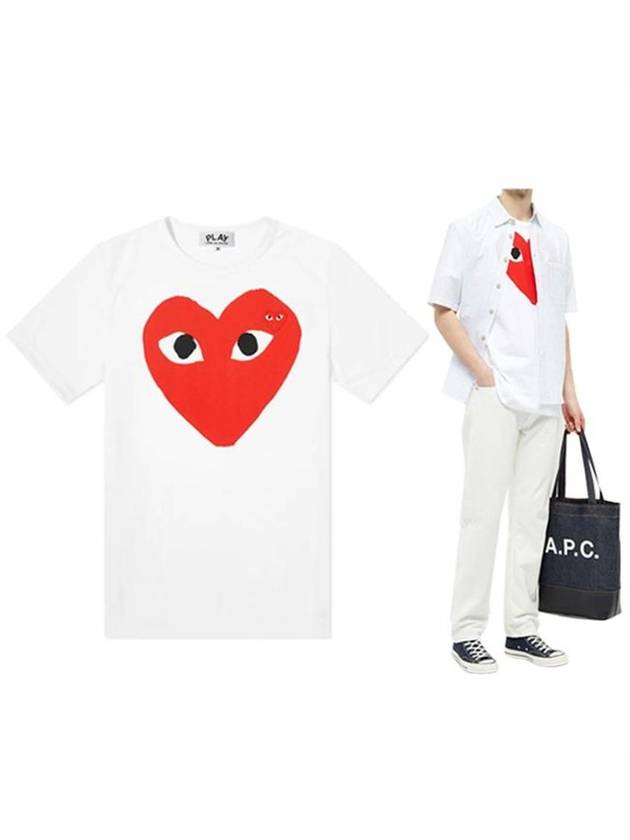 Heart Waffen Short Sleeve T Shirt AZ T026 051 2 - COMME DES GARCONS - BALAAN 1