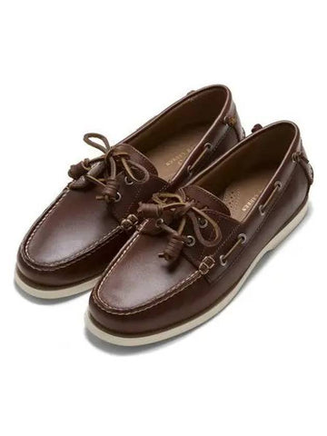 Mutton leather boat shoes brown - POLO RALPH LAUREN - BALAAN 1