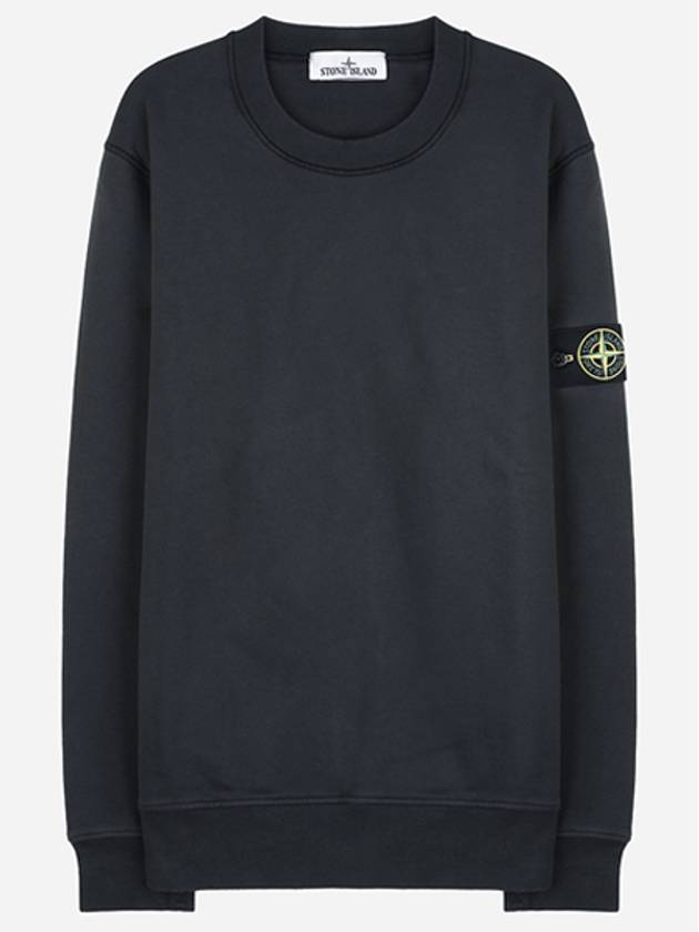 811563051 V0062 Wappen Patch Sweatshirt Lead Gray - STONE ISLAND - BALAAN 1