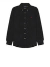 Men's Cotton Classic Fit Oxford Long Sleeve Shirt Black - POLO RALPH LAUREN - BALAAN 2