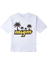 Tropical Logo Cotton Short Sleeve T-Shirt White - MSGM - BALAAN 4