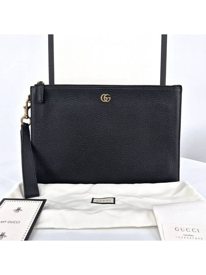 Marmont GG logo clutch bag black - GUCCI - BALAAN 2