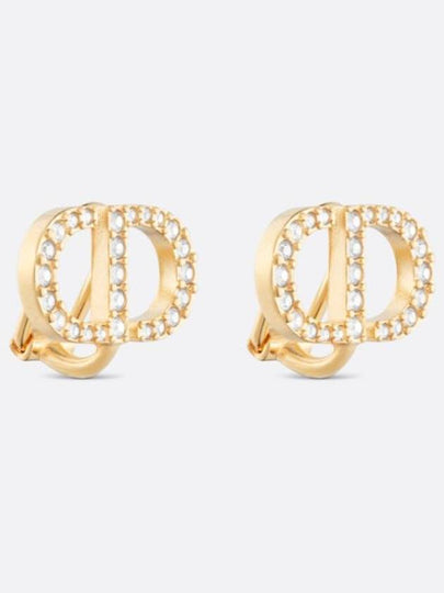 Petite CD Logo Clip Earrings - DIOR - BALAAN 2