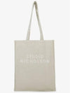 Logo Print Small Tote Bag Dove - STUDIO NICHOLSON - BALAAN 3