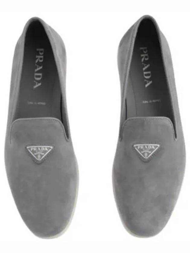 Suede Loafers Grey - PRADA - BALAAN 2