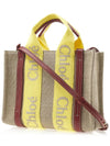 Woody Logo Small Tote Bag Yellow - CHLOE - BALAAN 3