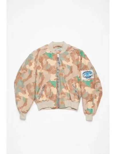 Oleary Camouflage Bomber Jacket Orange Green - ACNE STUDIOS - BALAAN 2