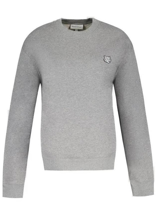 Bold Fox Head Cotton Sweatshirt Grey - MAISON KITSUNE - BALAAN 2