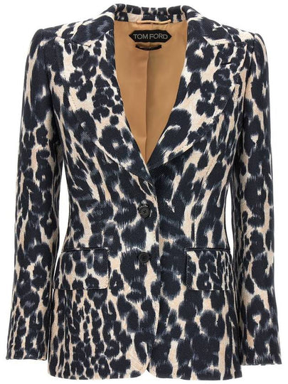 FW 23-24 jacket monopetto animalier GI2504FAP203XAWLB - TOM FORD - BALAAN 2