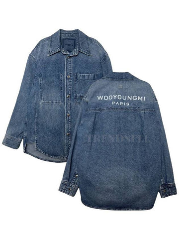 Corduroy Denim Back Logo Shirt W251SH17 - WOOYOUNGMI - BALAAN 1