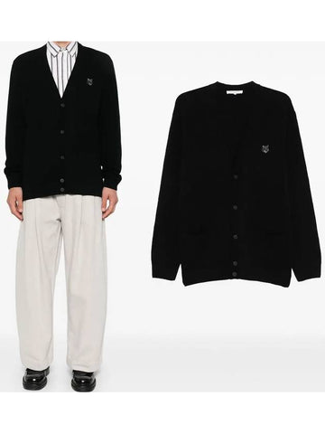 Maison Kitsune Bold Fox Head Patch Men s Wool Cardigan NM00506 P199 - POLO RALPH LAUREN - BALAAN 1