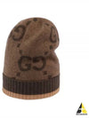 GG Cashmere Beanie Brown - GUCCI - BALAAN 2