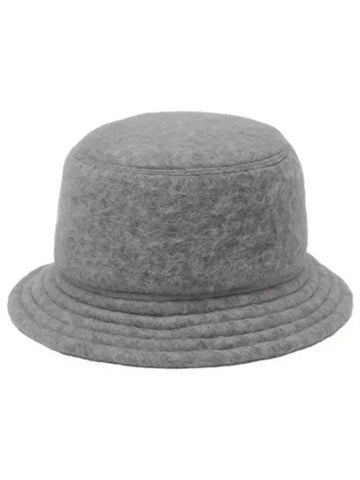 Brushed wool blend bucket hat gray - MARNI - BALAAN 1