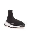 Speed Trainer  High Top Sneakers Black White - BALENCIAGA - BALAAN 3