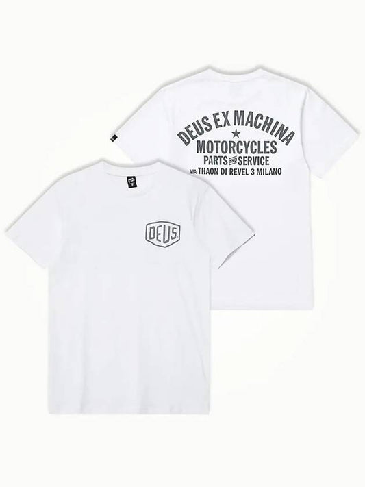 24 Season Deus Milano Address Short Sleeve T-Shirt White DMW41808D - DEUS EX MACHINA - BALAAN 1