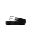 Horseshoe Buckle Reversible Leather Belt Black Brown - MONTBLANC - BALAAN 2