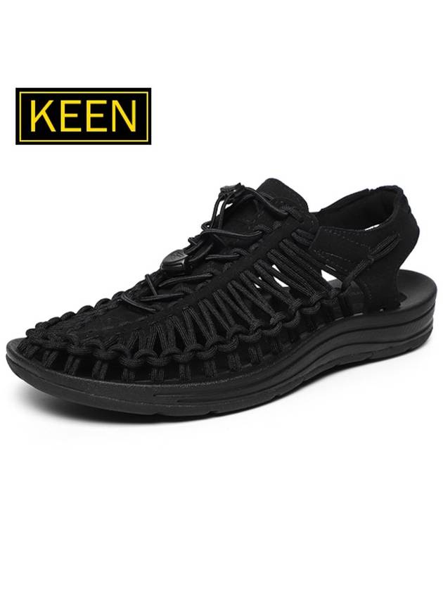 Uneek String Ventilation Sandals Black - KEEN - BALAAN 1