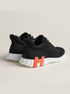 Bouncing Sneakers Mesh Suede Goatskin Noir - HERMES - BALAAN 7