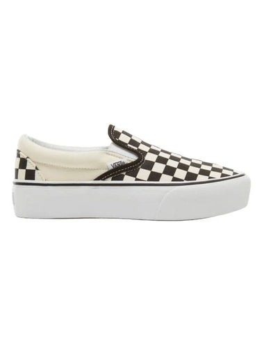 Classic Checkerboard Slip-Ons Black White - VANS - BALAAN 1