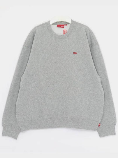 Small Box Logo Sweatshirt Crew Neck Men s FW24SW12 HTH GRAY - SUPREME - BALAAN 2