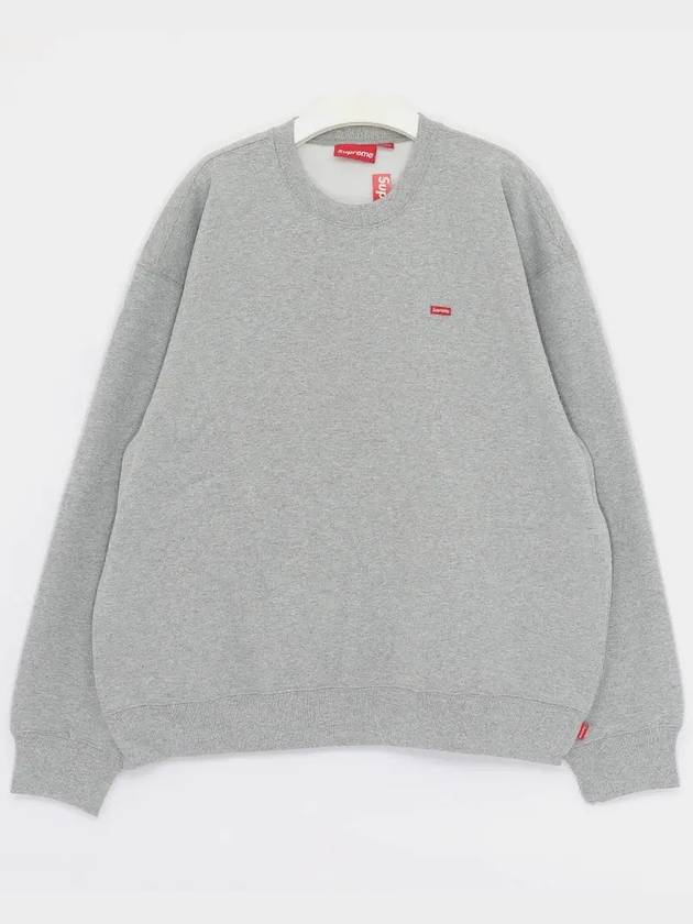 Small Box Logo Sweatshirt Crew Neck Men s FW24SW12 HTH GRAY - SUPREME - BALAAN 1