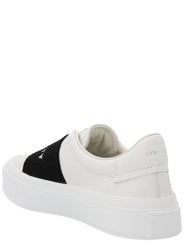 City Banding Logo Low Top Sneakers White - GIVENCHY - BALAAN 3