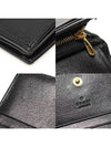 598532 Black leather two tone interlocking G card case half wallet - GUCCI - BALAAN 7