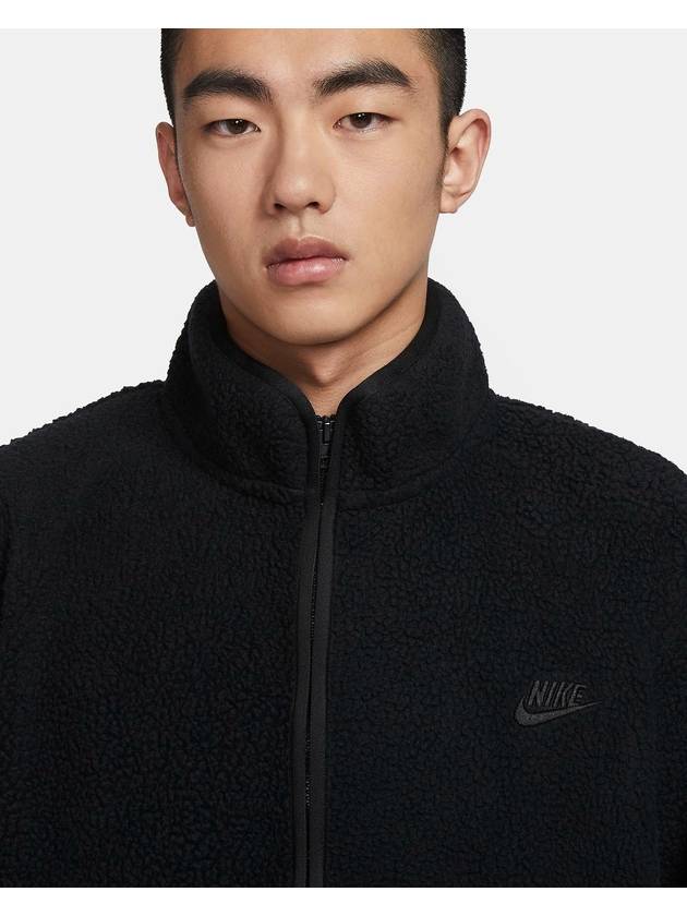 Club Fleece Winterized Zip-Up Jacket Iron Black - NIKE - BALAAN 4