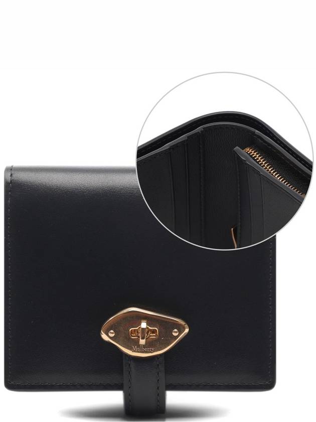 Lana Compact Leather Card Wallet Black - MULBERRY - BALAAN 3