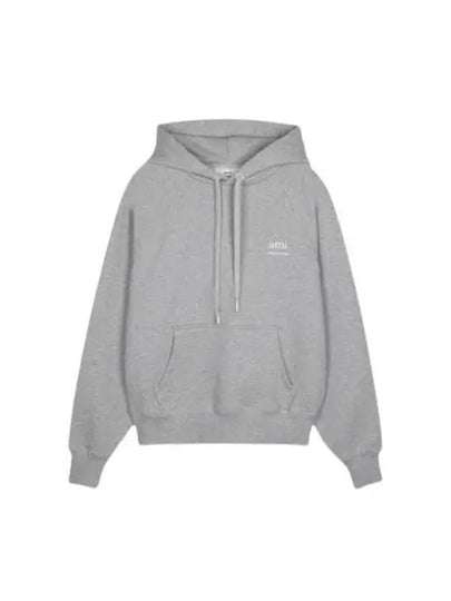 Alexandre Mattiussi Logo Print Hoodie Grey - AMI - BALAAN 2