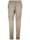 Stretch Cotton Tela Paracadute Cargo Straight Pants Sand - STONE ISLAND - BALAAN 4