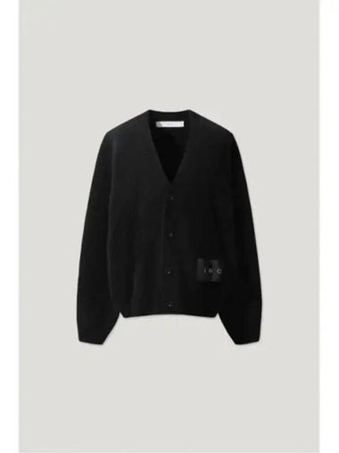 Hairy raccoon knit cardigan BLACK - IRO - BALAAN 1