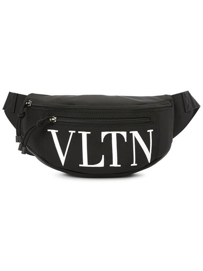 Logo Print Belt Bag Black - VALENTINO - BALAAN 2