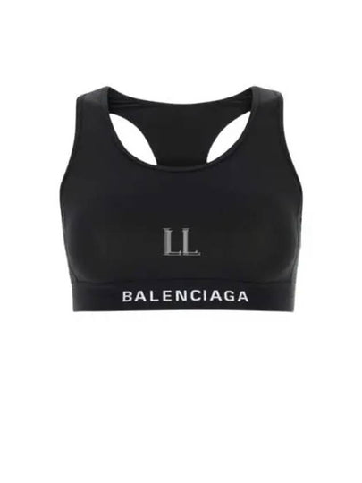 Women's Athletic Sports Bra Black - BALENCIAGA - BALAAN 2