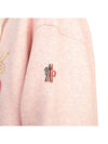 Mountain Logo Hoodie Rose Pink - MONCLER - BALAAN 9